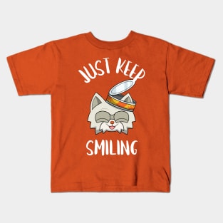 kittyswat Andy "Just Keep Smiling" Kids T-Shirt